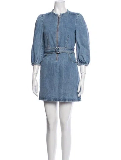 Pre-owned Baum Und Pferdgarten Mini Dress In Blue