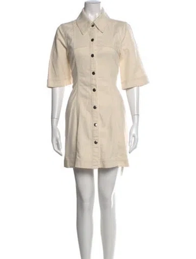 Pre-owned Baum Und Pferdgarten Mini Dress In Neutral