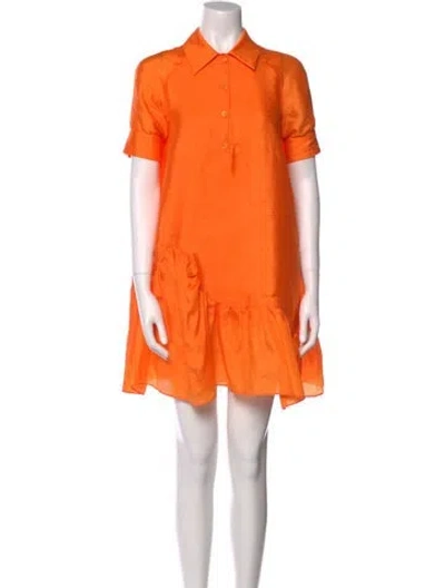 Pre-owned Baum Und Pferdgarten Mini Dress In Orange
