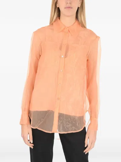 Baum Und Pferdgarten Minty Organza Shirt In Orange