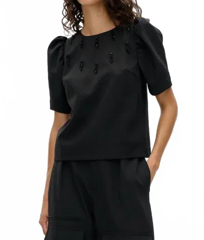 Baum Und Pferdgarten Minu Puff Sleeve Blouse In Black