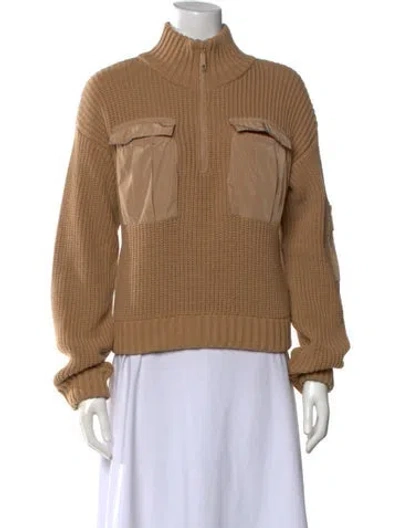 Pre-owned Baum Und Pferdgarten Mock Neck Sweater In Brown