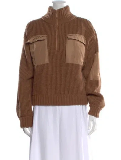 Pre-owned Baum Und Pferdgarten Mock Neck Sweater In Brown