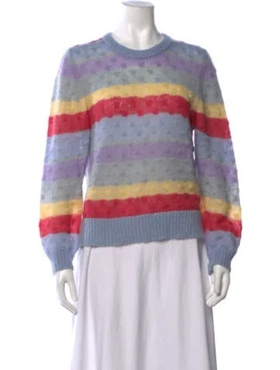 Pre-owned Baum Und Pferdgarten Mohair Striped Sweater In Multicolor