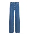 Baum Und Pferdgarten Monogram Wide Leg Jeans In Blue