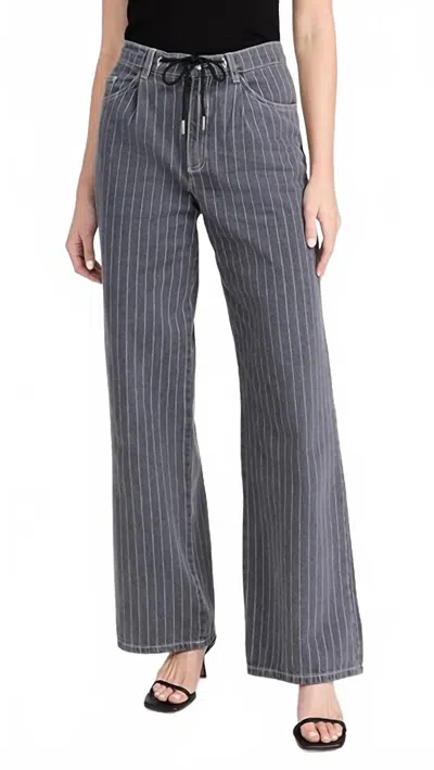 Baum Und Pferdgarten Nanny Jean In Grey Pinstripe Denim In Blue