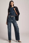 Baum Und Pferdgarten Narane Jeans Denim Sequince Flower In Blue