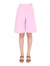 Baum Und Pferdgarten Wide-leg Knee-length Shorts In Pink