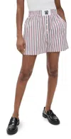 Baum Und Pferdgarten Natie Shorts Haute Red Stripe In Haute Red Stripe