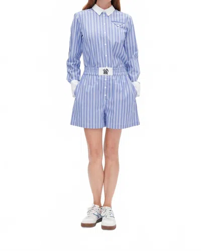 Baum Und Pferdgarten Natie Shorts In Wedge Blue Stripe In Multi