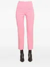 Baum Und Pferdgarten Neah Striped Cotton Straight Trousers In Pink