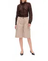 Baum Und Pferdgarten Neeto Twill Shorts In Savannah Tan In Neutral