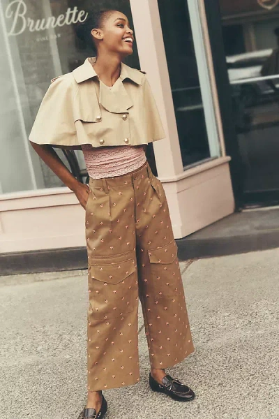 Baum Und Pferdgarten Neria Floral Trousers Pants In Brown