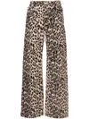 Baum Und Pferdgarten Nataly Trousers Brown Leopard In Neutrals