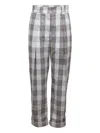 Baum Und Pferdgarten Noberta Pleated Check Trousers In Brown