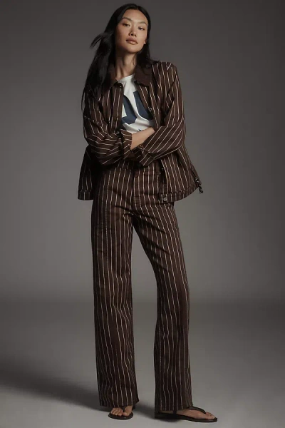 Baum Und Pferdgarten Nolia Pinstripe Pants In Brown