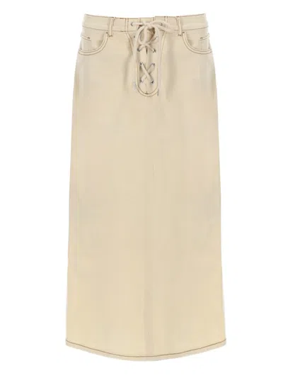 Baum Und Pferdgarten Organic Cotton Mini Skirt In White