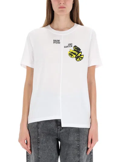 Baum Und Pferdgarten Organic Cotton T-shirt For Women In White