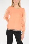 Baum Und Pferdgarten Organza Minty Classic Collar Shirt In Pink