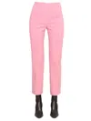 Baum Und Pferdgarten Neah Striped Cotton Straight Trousers In Pink
