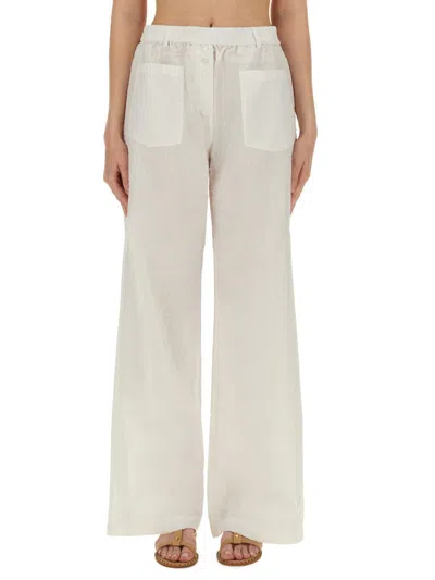 Baum Und Pferdgarten Pocket-detail Elastic-waist Trousers In White