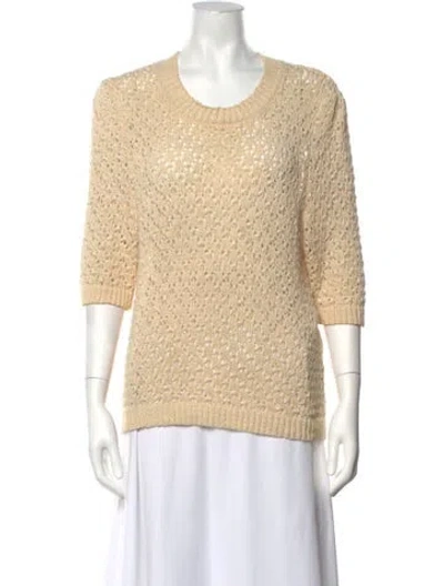 Pre-owned Baum Und Pferdgarten Patterned Crew Neck Sweater In Neutrals