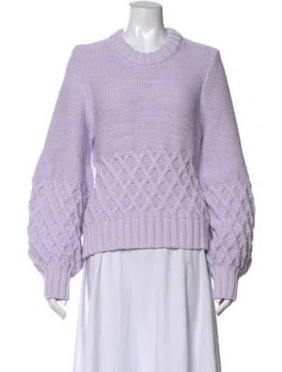 Pre-owned Baum Und Pferdgarten Patterned Crew Neck Sweater In Purple