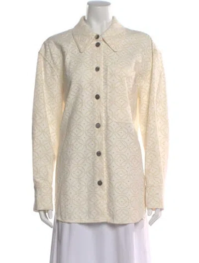 Pre-owned Baum Und Pferdgarten Patterned Long Sleeve Top In Neutral