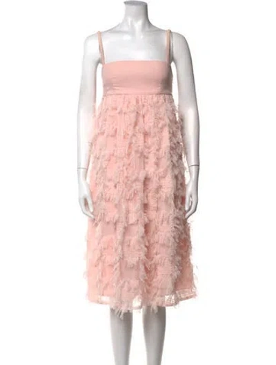 Pre-owned Baum Und Pferdgarten Patterned Midi Length Dress In Pink