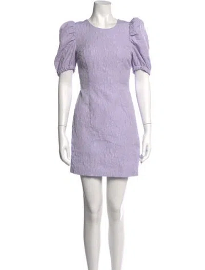 Pre-owned Baum Und Pferdgarten Patterned Mini Dress In Purple