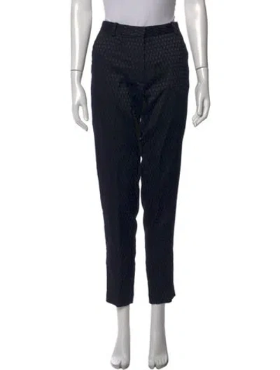 Pre-owned Baum Und Pferdgarten Patterned Straight Leg Pants In Blue