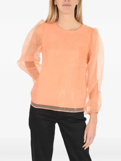 Baum Und Pferdgarten Pink Long-sleeve Blouse In Orange
