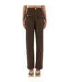 Baum Und Pferdgarten Pinstripe Wide Leg Jeans In Brown
