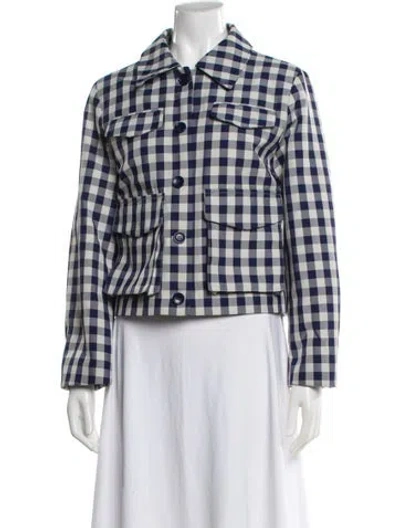 Pre-owned Baum Und Pferdgarten Plaid Print Blazer In Multi