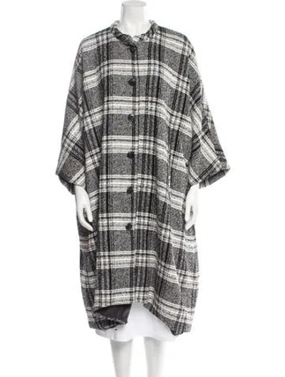 Pre-owned Baum Und Pferdgarten Plaid Print Coat In Multi