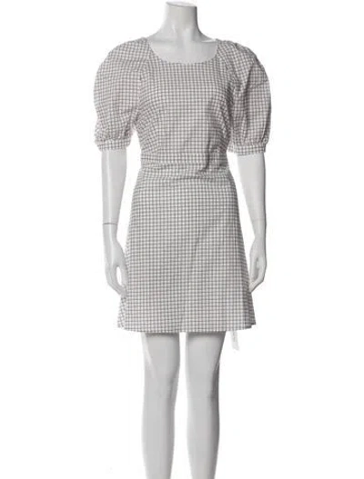 Pre-owned Baum Und Pferdgarten Plaid Print Mini Dress In Multi