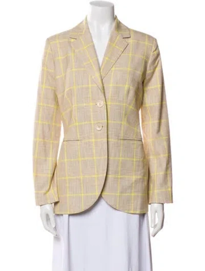 Pre-owned Baum Und Pferdgarten Plaid Print Pantsuit In Neutral