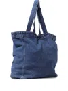 Baum Und Pferdgarten Pocket-detail Tote Bag In Blue