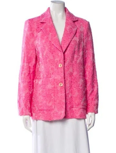 Pre-owned Baum Und Pferdgarten Printed Blazer W/ Tags In Pink