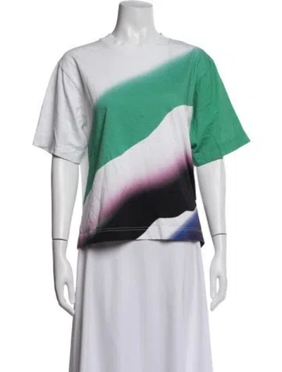 Pre-owned Baum Und Pferdgarten Printed Crew Neck T-shirt In Green