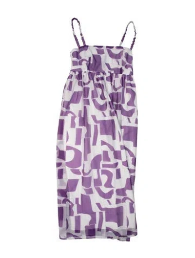 Pre-owned Baum Und Pferdgarten Printed Long Dress In Multi