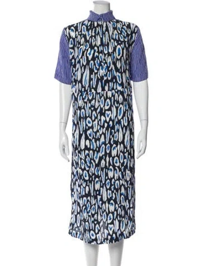 Pre-owned Baum Und Pferdgarten Printed Midi Length Dress In Multi