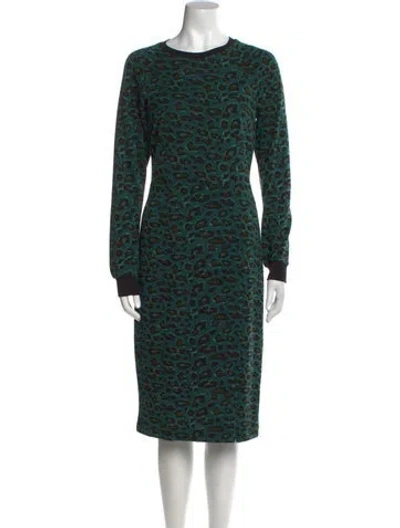 Pre-owned Baum Und Pferdgarten Printed Midi Length Dress W/ Tags In Multi