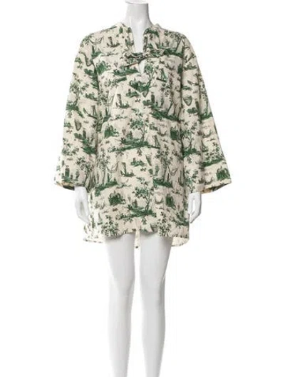 Pre-owned Baum Und Pferdgarten Printed Mini Dress In Multi