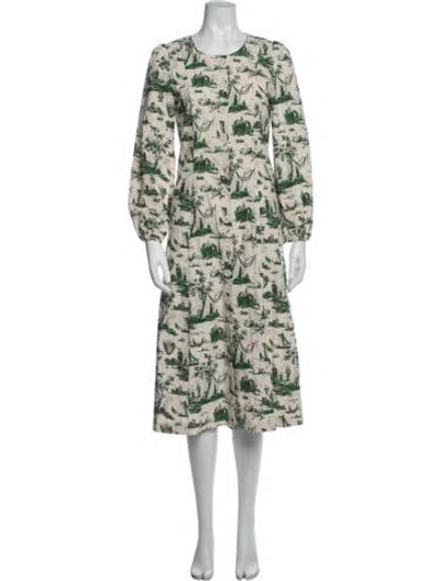 Pre-owned Baum Und Pferdgarten Printed Mini Dress In Neutrals