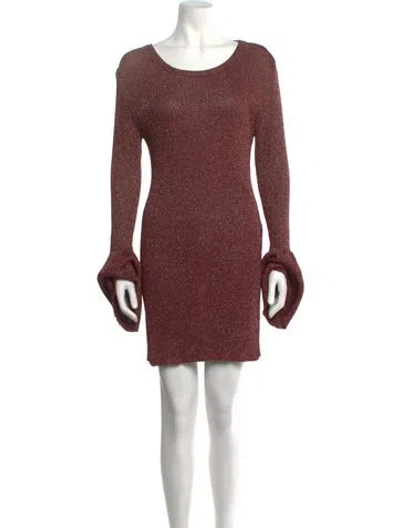 Pre-owned Baum Und Pferdgarten Printed Mini Dress In Red