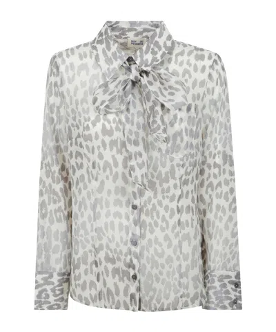 Baum Und Pferdgarten Printed Pattern Shirt In Gray