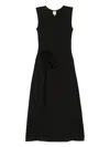 Baum Und Pferdgarten Rose-detail Sleeveless Dress In Black