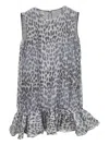Baum Und Pferdgarten Ruffled Dress In Gray