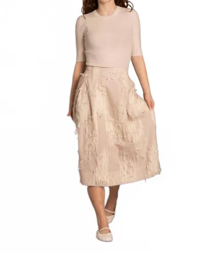 Baum Und Pferdgarten Saba Tassle Skirt In Cream In Neutral